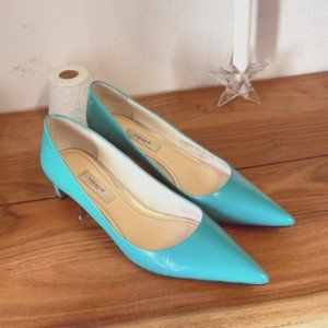 COACH turquoise Spazzato Leigh Heels